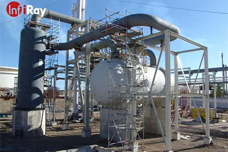 Câmeras térmicas InfiRay para garantia de segurança contínua 24 horas de estações de abastecimento de hidrogênio