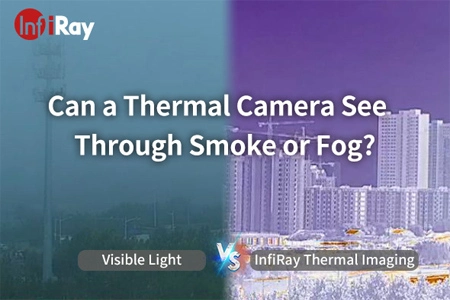 Pode câmera térmica ver através de fumaça ou nevoeiro